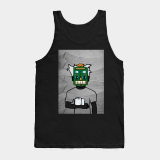 Immerse in NFT Character - MaleMask Waves with African Eyes on TeePublic Tank Top